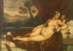 Venus and Cupid (Tiziano) - Muzeo.com