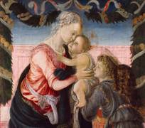 Vierge à l'Enfant soutenu par un ange (Sandro Botticelli) - Muzeo.com
