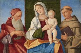 Virgin and Child between Saint Jerome and Saint Francis (Vincenzo Catena) - Muzeo.com