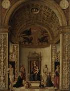 Virgin and Child Enthroned (anonymous) - Muzeo.com