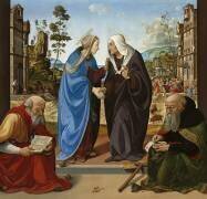 Visitation with St. Nicholas and St. Anthony Abbot (Piero di Cosimo) - Muzeo.com