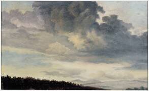 A Rome : étude de ciel chargé de Nuages (Pierre Henri de Valenciennes) - Muzeo.com