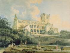 Abbaye de Jedburgh depuis la rivière (Thomas Girtin) - Muzeo.com