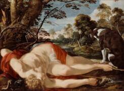 Adonis mort et son chien (Laurent de La Hyre) - Muzeo.com