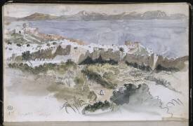 Album d'Afrique du Nord et d'Espagne : vue de Tanger (Eugène Delacroix) - Muzeo.com