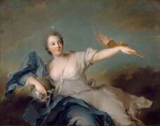 Anne Marie de Mailly-Nesle, représentée en point du jour en 1740 (Jean-Marc Nattier) - Muzeo.com