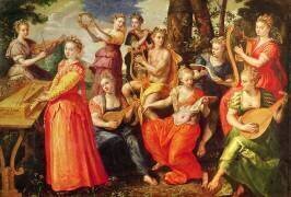Apollo and the Muses (Martin de Vos) - Muzeo.com