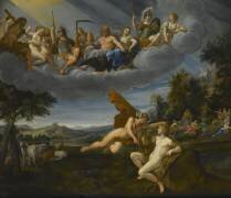 Apollon et Mercure ou l'Allégorie de l'Air (L'Albane) - Muzeo.com