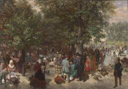 Après-midi dans les jardins des Tuileries (Adolph von Menzel) - Muzeo.com