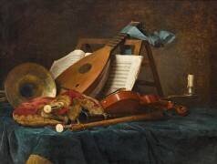Attributs de la musique (Anne Vallayer-Coster) - Muzeo.com
