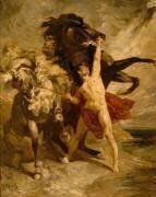 Automédon ramenant les coursiers d'Achille des bords du Scamandre (Henri Regnault) - Muzeo.com