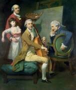 Autoportrait avec sa fille (Johan Zoffany) - Muzeo.com