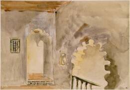 Baies dans un intérieur mauresque (Eugène Delacroix) - Muzeo.com