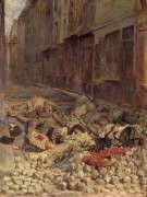 Barricade de la rue de la Mortellerie (Jean-Louis-Ernest Meissonier) - Muzeo.com