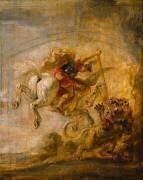 Bellérophon sur Pégase transperce la Chimère (Pierre Paul Rubens) - Muzeo.com