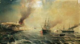 bombardement de Salé, 26 novembre 1851 (Théodore Gudin) - Muzeo.com