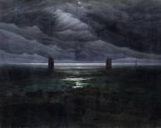 Bord de mer au clair de lune (Caspar David Friedrich) - Muzeo.com