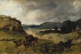 Campagne de Rome dit autrefois la Cervara (Jean-Baptiste Camille Corot) - Muzeo.com