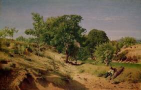 Campagne rurale près de Lasalle (Alexandre Eugene Castelnau) - Muzeo.com