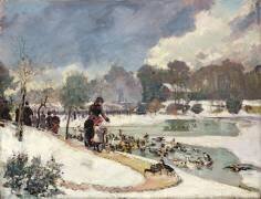 Canards au Bois de Boulogne (Emile Antoine Guillier) - Muzeo.com