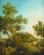 Caprice anglais avec palais (Canaletto) - Muzeo.com