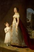 Caroline Bonaparte (1782-1839) et de sa fille ainée Laetitia Joséphine (Elisabeth Vigée Le Brun) - Muzeo.com