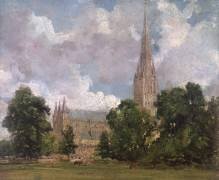 Cathédrale de Salisbury depuis le Sud-Ouest (John Constable) - Muzeo.com