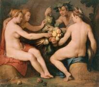 Cérès, Bacchus, Vénus et l'Amour (Sine Cerere et Baccho friget Venus) (Cornelis van Haarlem) - Muzeo.com