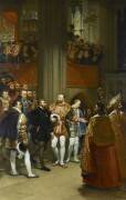 Charles Quint reçu par François Ier à l'abbaye de Saint-Denis (Antoine-Jean Gros) - Muzeo.com