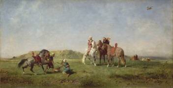 Chasse au faucon, en Algérie (Eugène Fromentin) - Muzeo.com