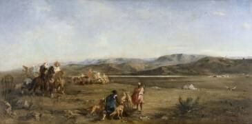 Chasse à la gazelle dans le Hodna (Algérie) (Eugène Fromentin) - Muzeo.com