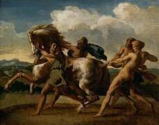 Cheval arrêté par des esclaves (Théodore Géricault) - Muzeo.com