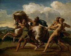 Cheval arrêté par des esclaves (Théodore Géricault) - Muzeo.com