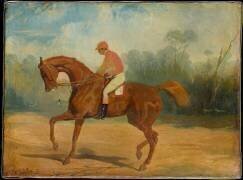 Cheval de course et son jockey (Alfred Dedreux) - Muzeo.com
