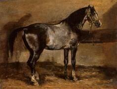 Cheval gris au râtelier (Théodore Géricault) - Muzeo.com