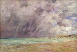 Ciel orageux sur l'estuaire du Havre (Eugène Boudin) - Muzeo.com