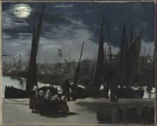 Clair de lune sur le port de Boulogne (Edouard Manet) - Muzeo.com