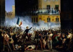 Combat de la rue de Rohan, le 29 juillet 1830 (Hippolyte Lecomte) - Muzeo.com
