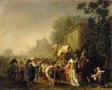 Comédiens ambulants : le théâtre de la Folie (Nicolas Antoine Taunay) - Muzeo.com
