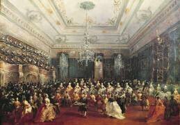Concert donné à Venise en Janvier 1782 en l'honneur du tsarévitch Paul de Russie et de son épouse Maria Feodorovna (Francesco Guardi) - Muzeo.com