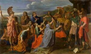 Coriolan vaincu par sa femme et sa mère (Nicolas Poussin) - Muzeo.com