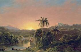 Coucher de soleil en Équateur (Frederic Edwin Church) - Muzeo.com