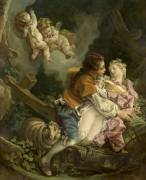 Couple d'amoureux (anonyme) - Muzeo.com