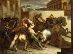 Course de chevaux libres à Rome (Théodore Géricault) - Muzeo.com