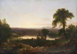 Summer Twilight, A Recollection of a Scene in New England (Thomas Cole) - Muzeo.com