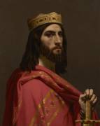 Dagobert Ier, roi d'Austrasie, de Neustrie et de Bourgogne, (mort en 638) (Emile Signol) - Muzeo.com