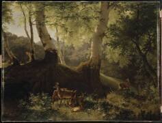 Daims dans un paysage (Lancelot-Théodore Turpin de...) - Muzeo.com