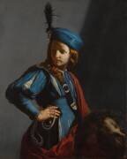 David avec le tête de Goliath (Guido Cagnacci) - Muzeo.com