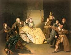 David Garrick dans le rôle de Sir John Brute dans la pièce de Vanbrugh 