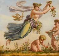 Décor du salon des Saisons de l'hôtel de Lannoy : Le Printemps (Pierre Paul Prud'hon) - Muzeo.com